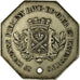 Moneta, Francia, Tramways à vapeur, Saint-Etienne, 10 Centimes, BB, Alpacca