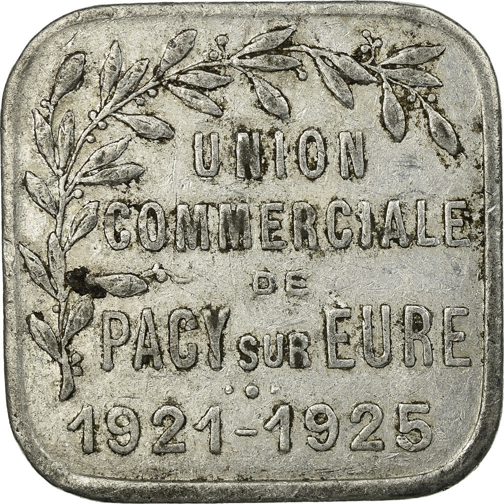 Coin, France, Union Commerciale, Pacy-sur-Eure, 25 Centimes, 1921-1925