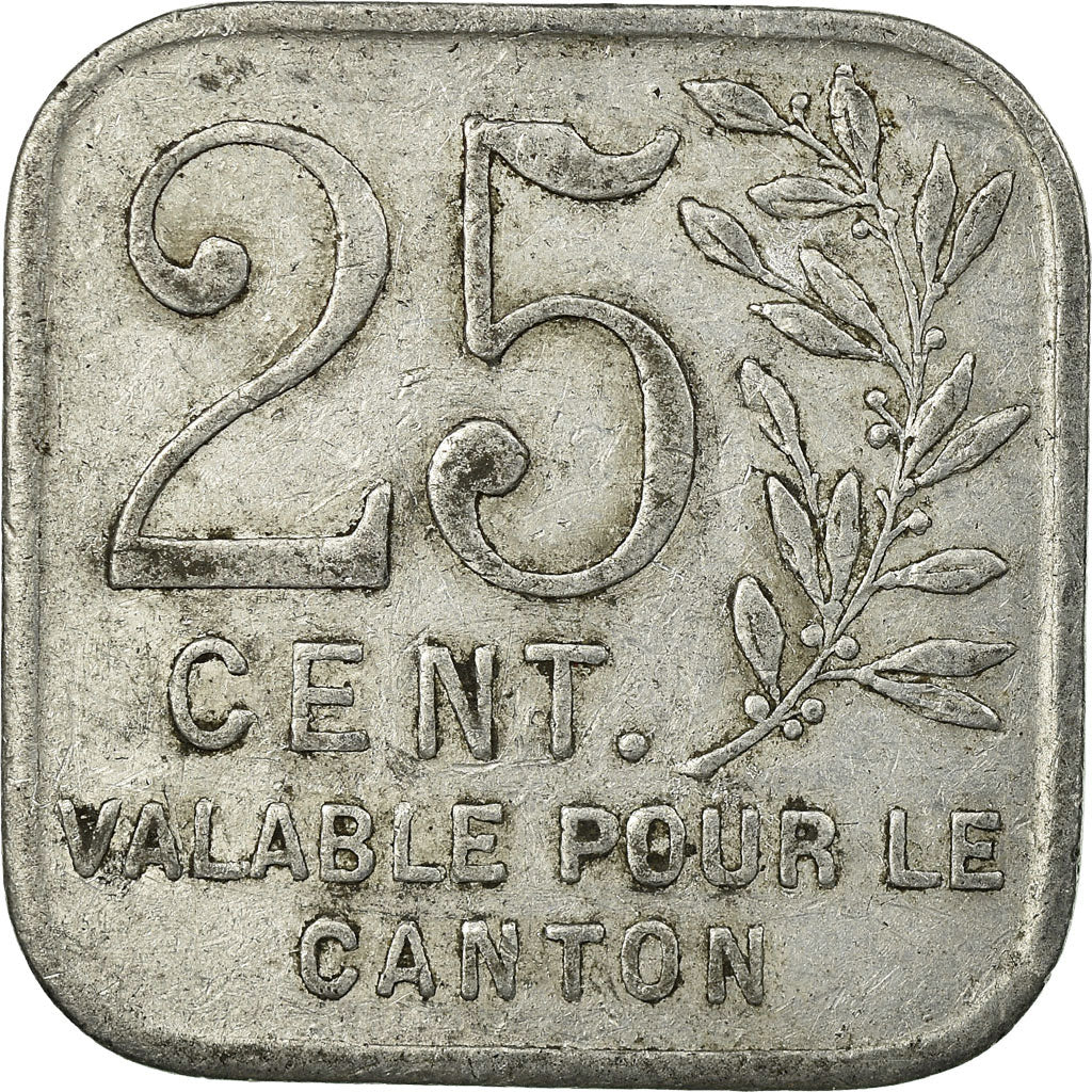 Coin, France, Union Commerciale, Pacy-sur-Eure, 25 Centimes, 1921-1925