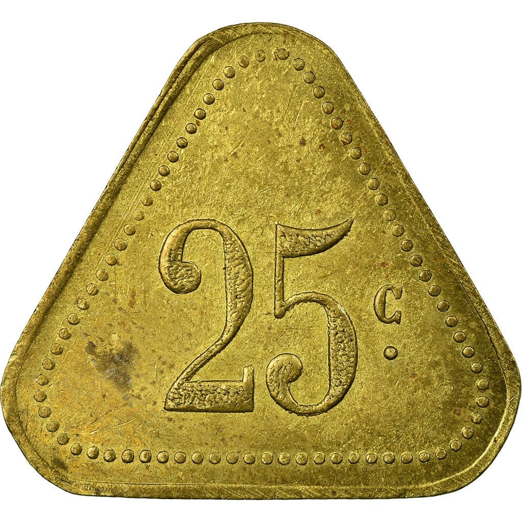 Coin, France, Cie Générale Française de Tramways, Orléans, 25 Centimes