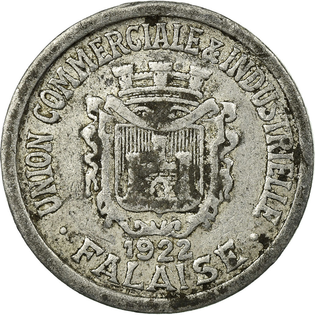 Coin, France, Union Commerciale et Industrielle, Falaise, 5 Centimes, 1922