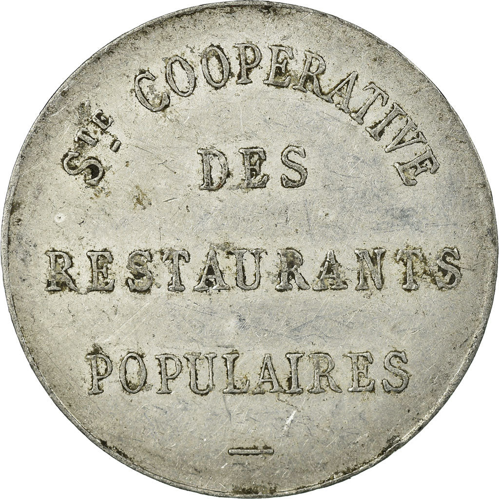 Munten, Frankrijk, Société des Restaurants Populaires, Bourges, 1 Franc, ZF