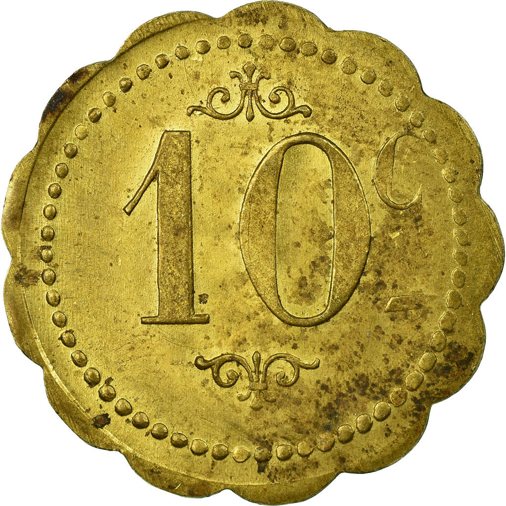 Moneta, Francja, Restaurant Coopératif D.P.A, Castres, 10 Centimes, Undated