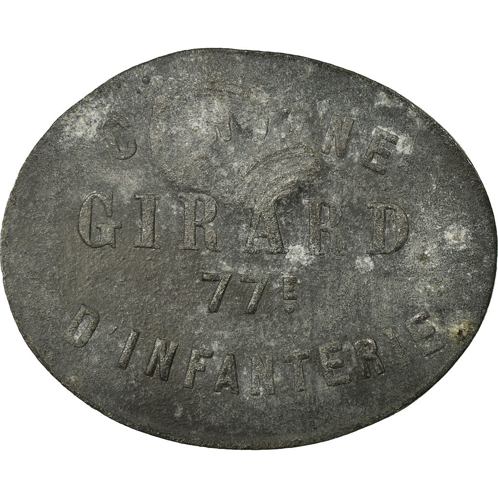 Moneta, Francja, Cantine GIRARD, Cholet, 10 Centimes, Undated, EF(40-45), Cynk