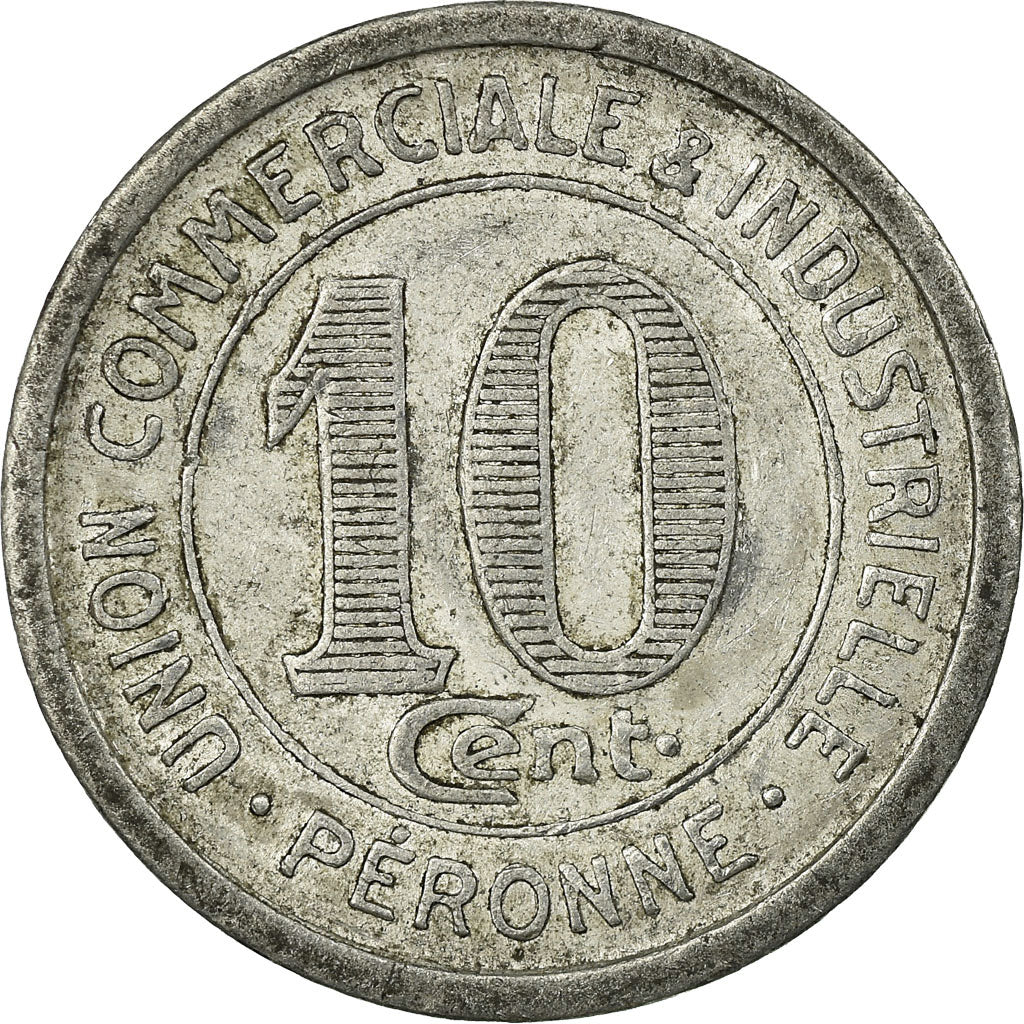 Moneta, Francja, Union Commerciale et Industrielle, Péronne, 10 Centimes, 1922
