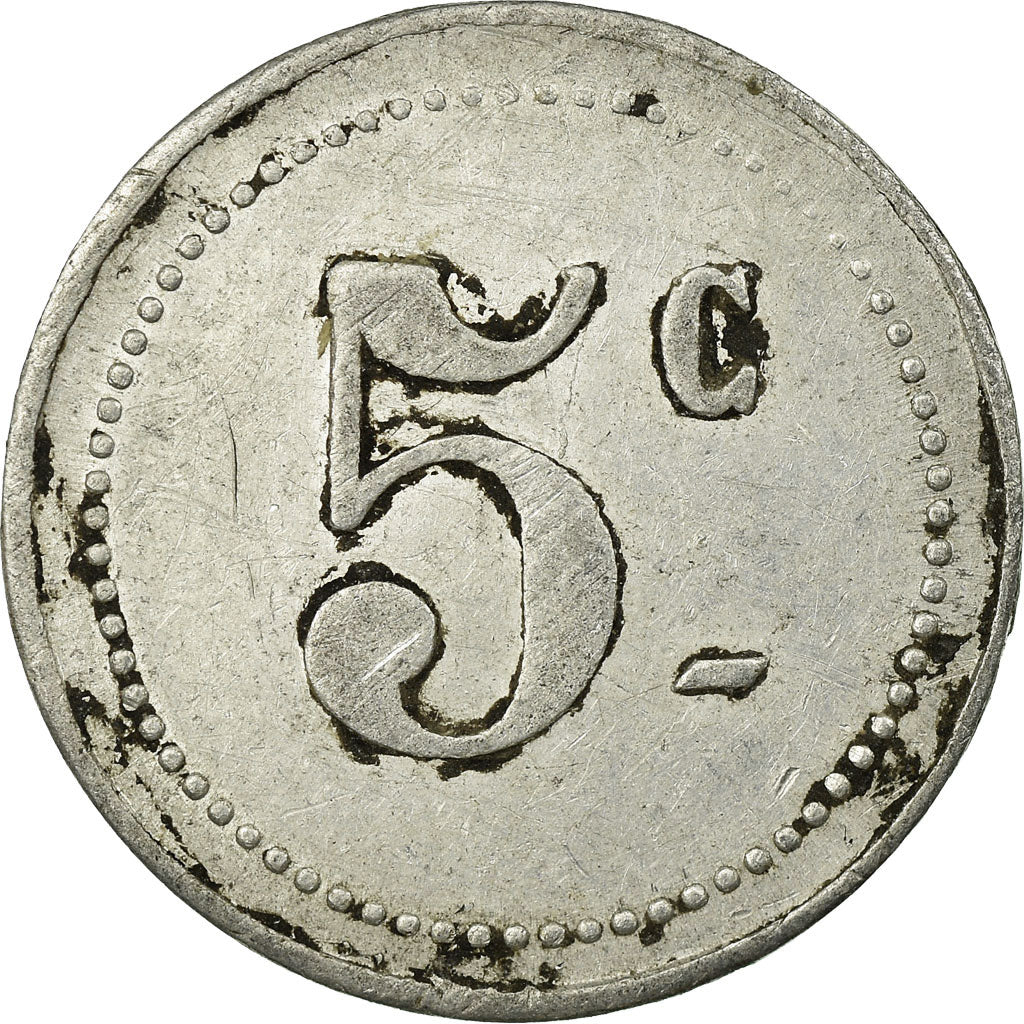 Coin, France, Commerçants de Bompas, Bompas, 5 Centimes, EF(40-45), Aluminium