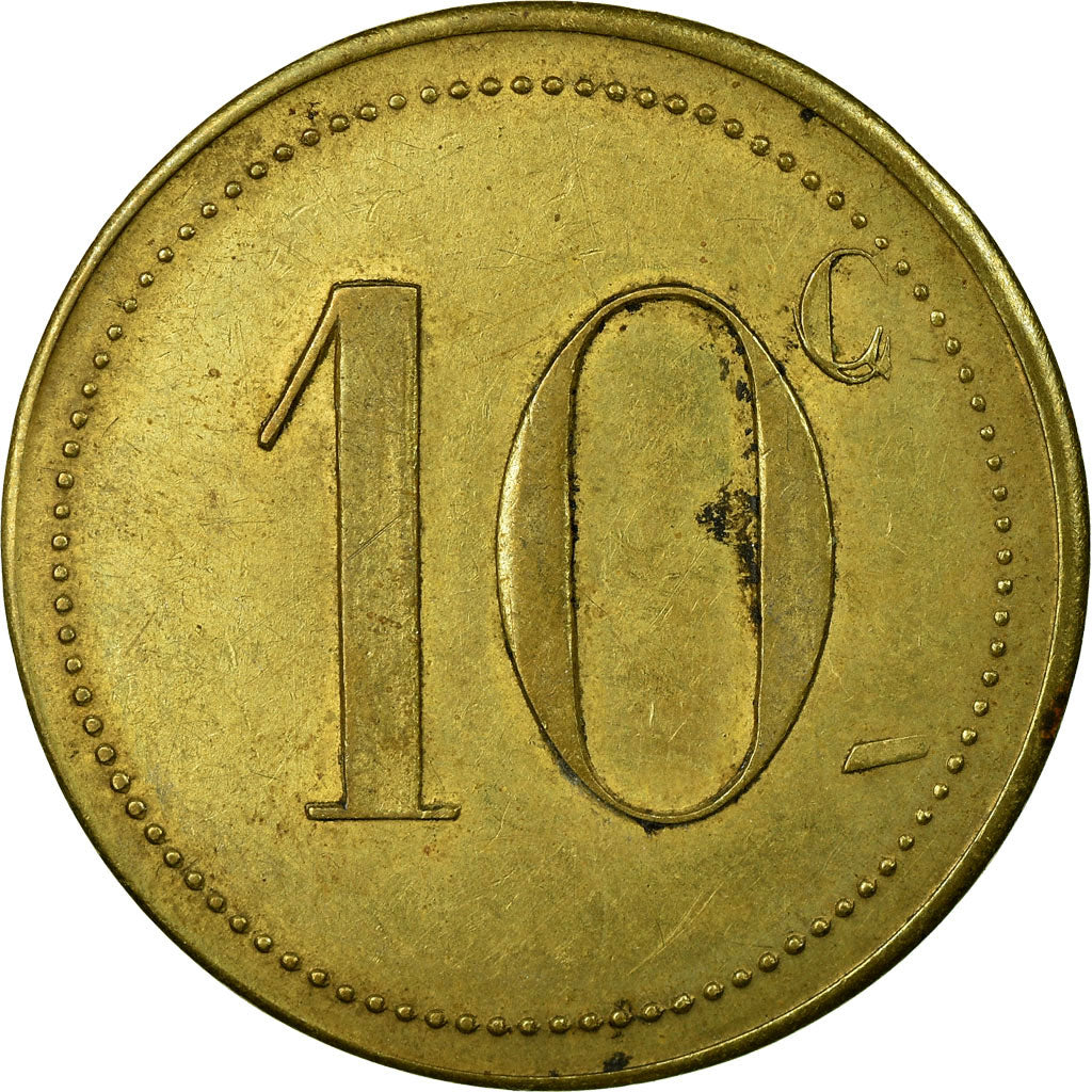 Moneta, Francja, Syndicat des Limonadiers, Béziers, 10 Centimes, Undated