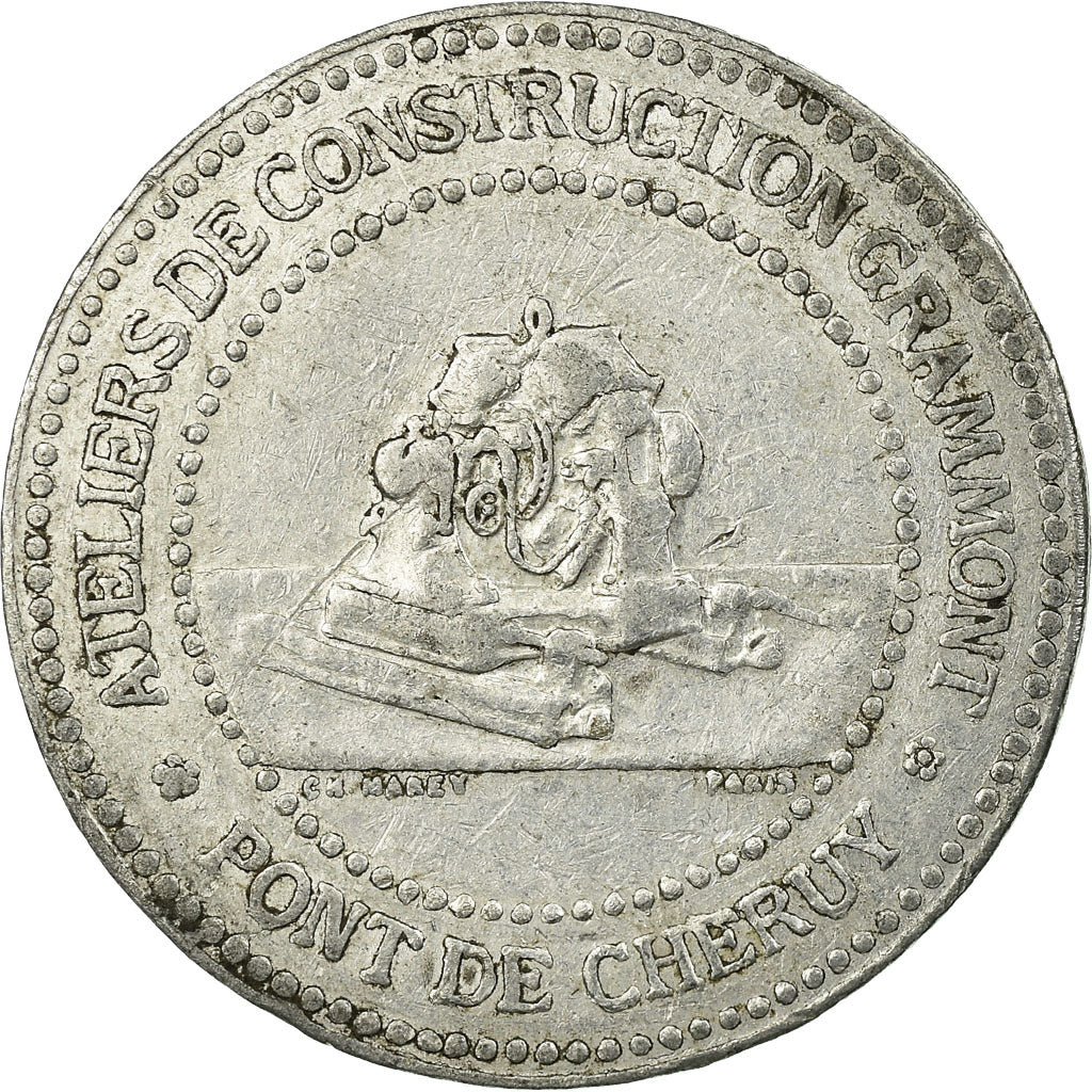 Coin, France, Compagnie des Tramways Electriques, Limoges, 10 Centimes