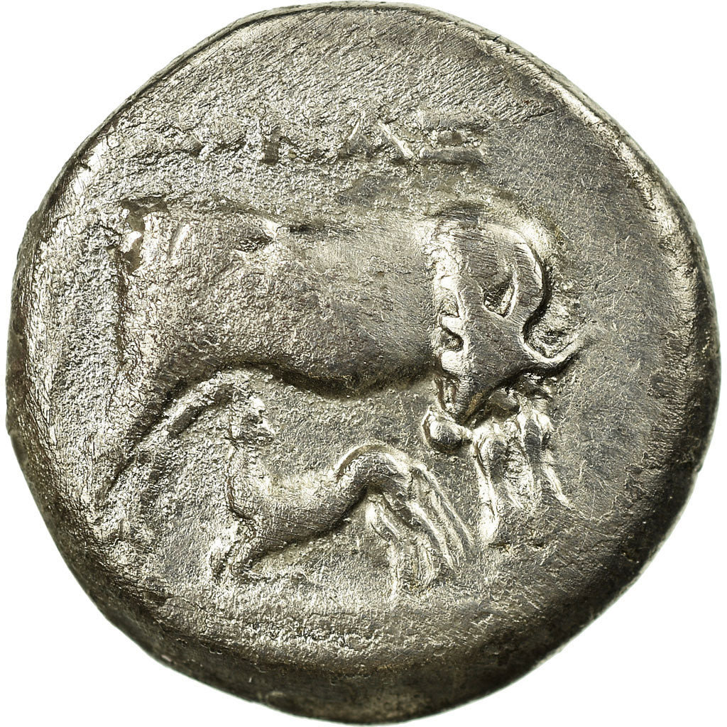 Coin, Illyria, Apollonia, Drachm, 229-100 BC, EF(40-45), Silver
