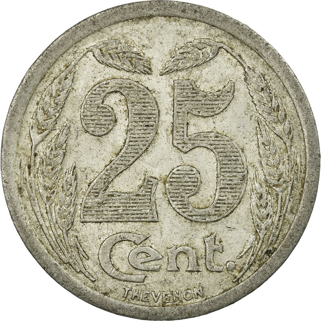 Moneta, Francja, Chambre de Commerce, Evreux, 25 Centimes, 1921, EF(40-45)