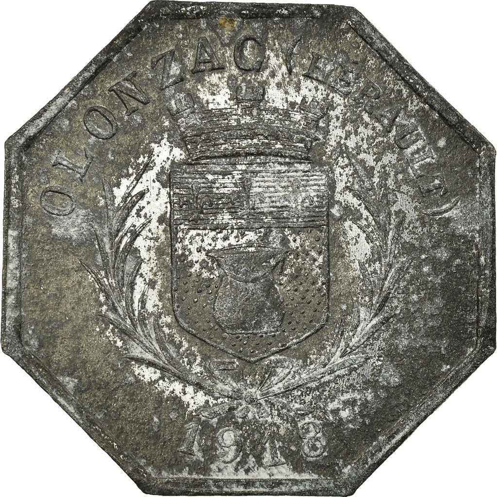 Coin, France, Coopérative de Consommation, Olonzac, 25 Centimes, 1918