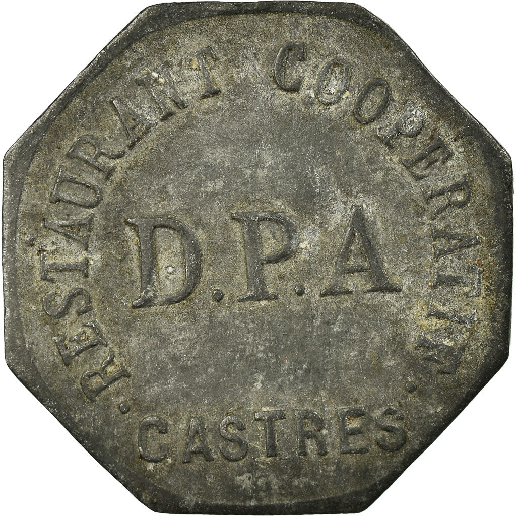 Coin, France, Restaurant Coopératif D.P.A, Castres, 25 Centimes, EF(40-45)