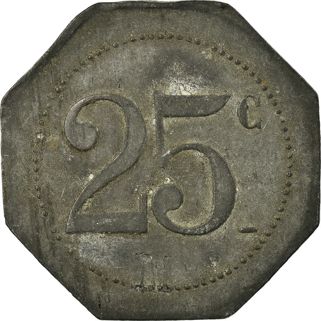 Coin, France, Restaurant Coopératif D.P.A, Castres, 25 Centimes, EF(40-45)