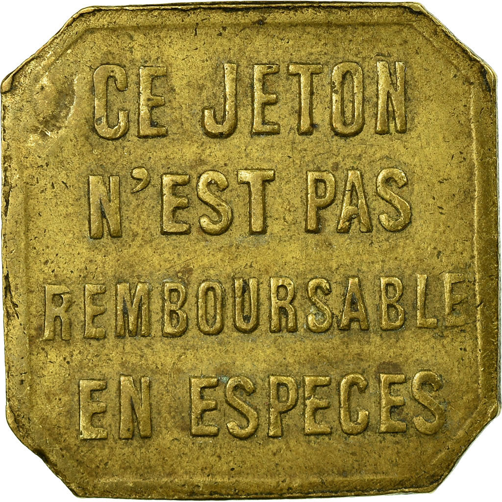 Coin, France, Omnibus Tramways de Lyon, Lyon, 20 Centimes, 1920, EF(40-45)