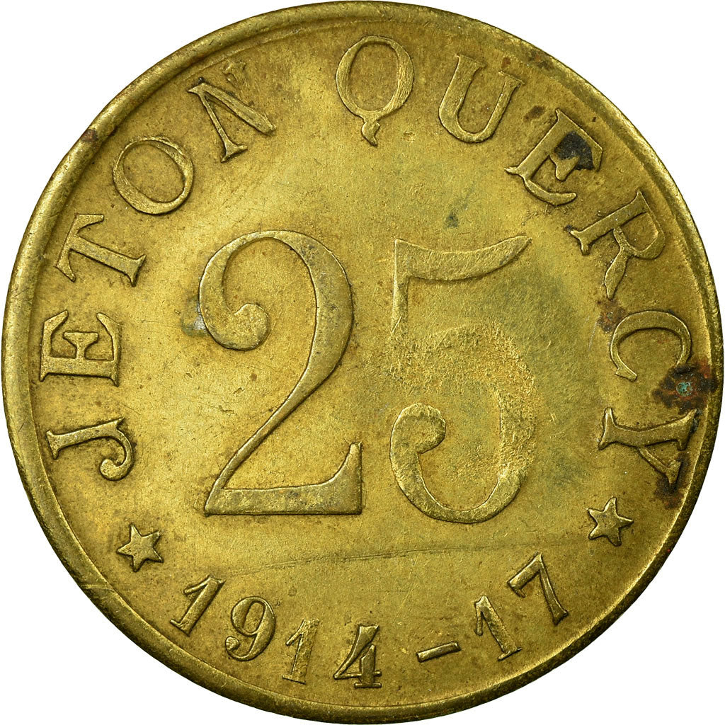 Münze, Frankreich, Jeton QUERCY, Montpellier, 25 Centimes, 1914-17, SS