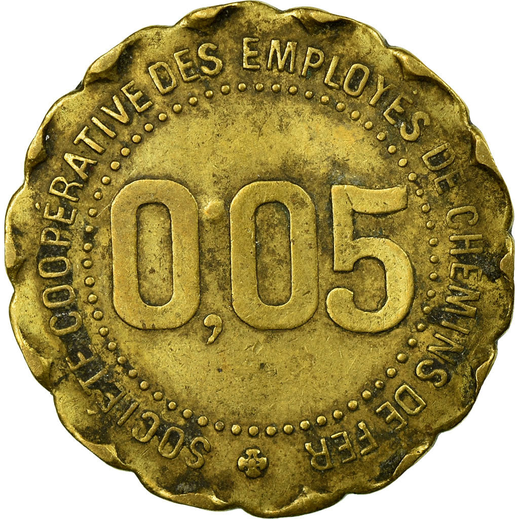 Munten, Frankrijk, Soc. Coop. des Employés de Chemin de Fer, Vesoul, 0.05