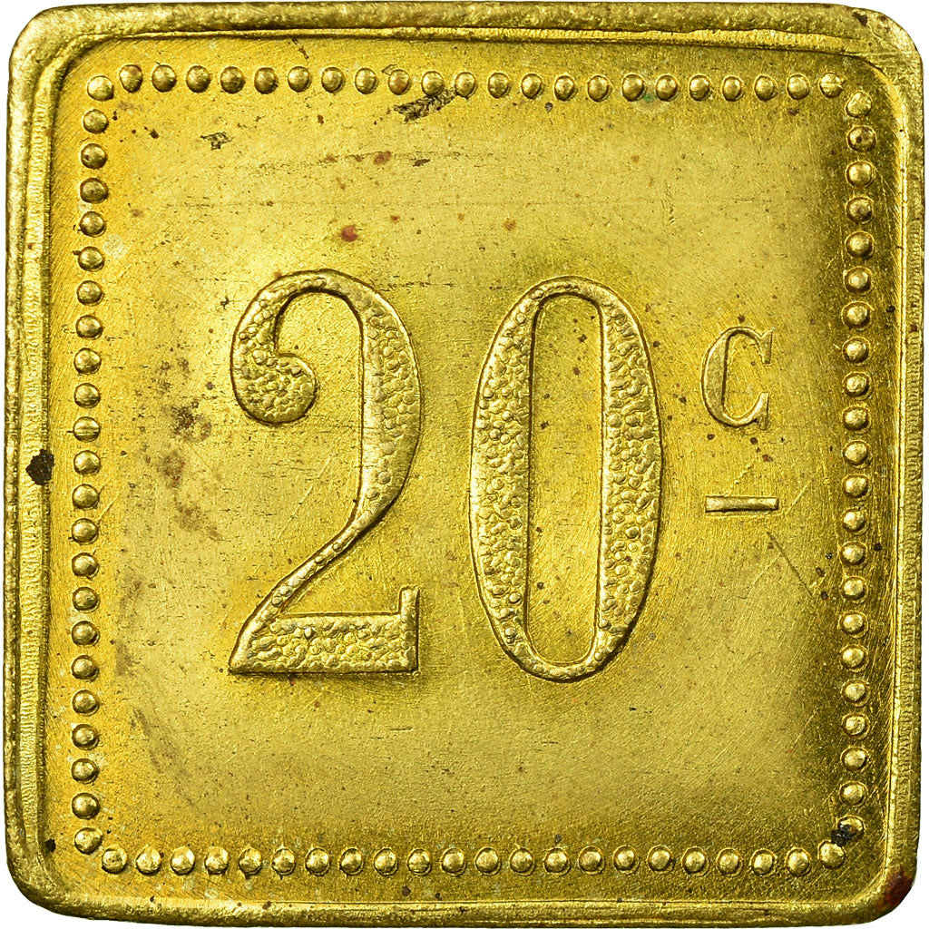 Moneta, Francia, Cie Générale Française de Tramways, Orléans, 20 Centimes