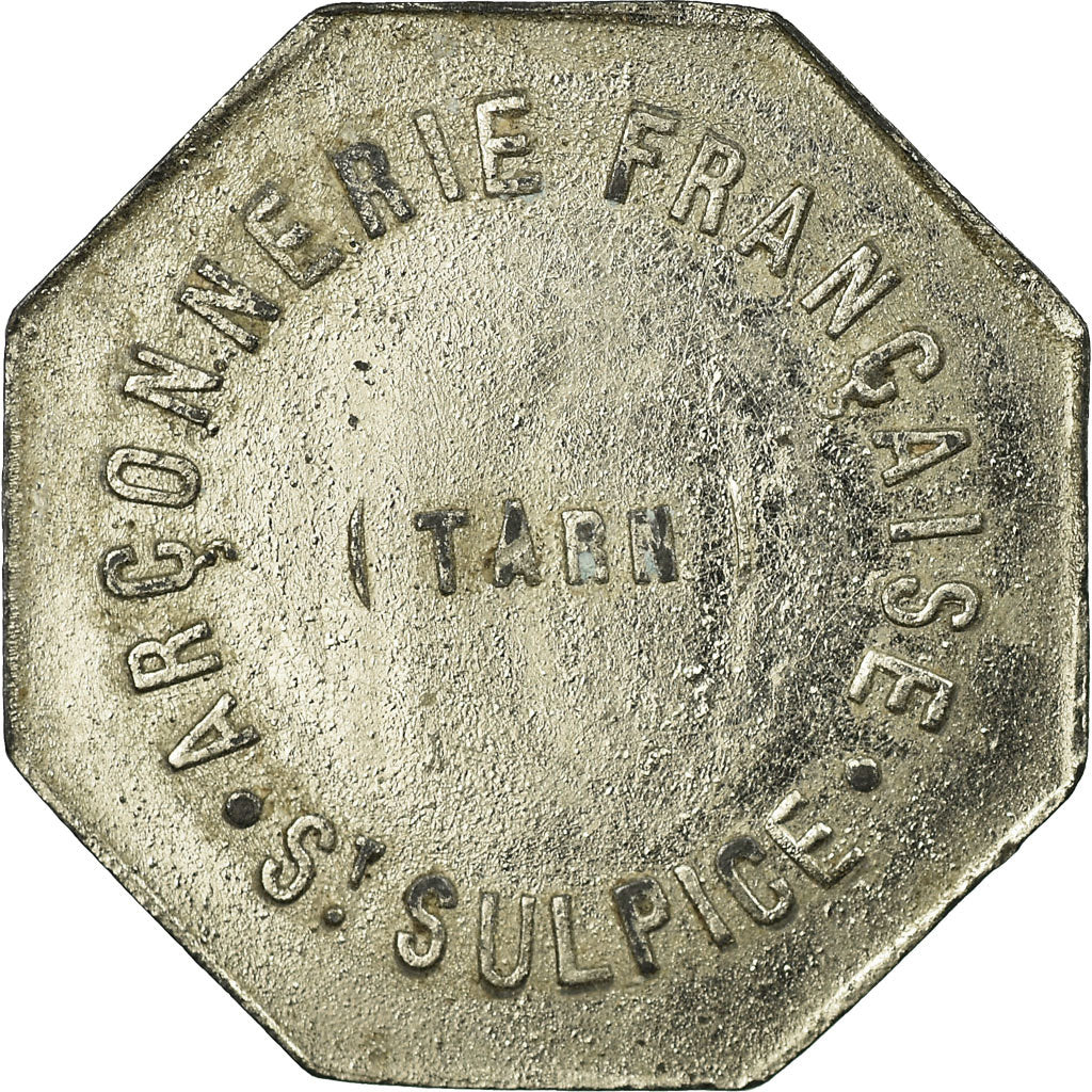 Munten, Frankrijk, Arçonnerie française, Saint-Sulpice, 10 Centimes, ZF+