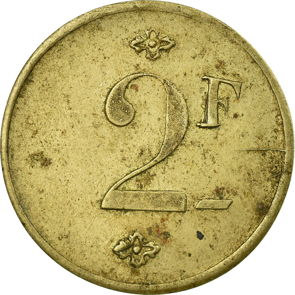 Moneta, Francia, Coopérative, Bages, 2 Francs, BB, Alpacca, Elie:10.6