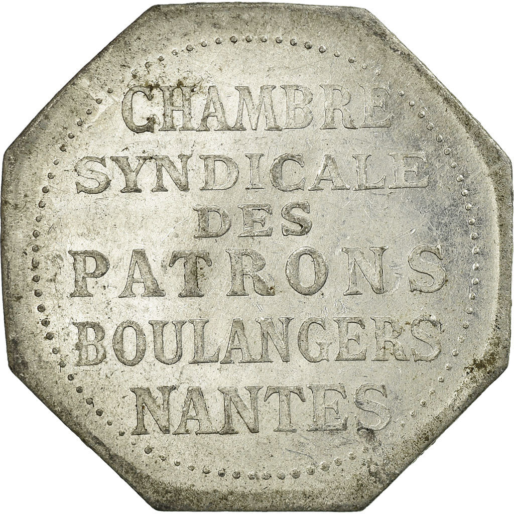 Monnaie, France, Chambre Syndicale des Patrons Boulangers, Nantes, 1/4 Decime
