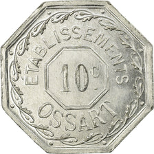 Coin, France, Etablissements OSSART, Montpellier, 10 Centimes, 1921, MS(63)