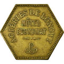Moneta, Francia, Aciéries de Longwy, Hôtel Economat, Longwy, 1 Franc, 1883