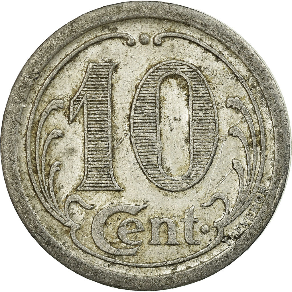 Coin, France, Union Commerciale, Vervins, 10 Centimes, 1922, EF(40-45)