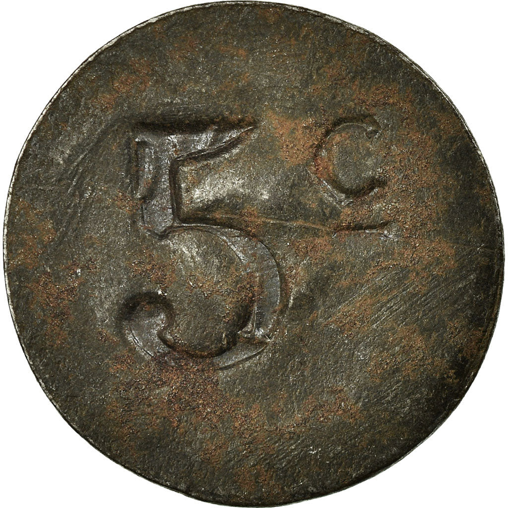 Moneta, Francia, Société Coopérative Militaire, Bordeaux, 5 Centimes, BB
