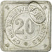 Moneta, Francia, Compagnie des Tramways, Nantes, 20 Centimes, BB+, Alluminio