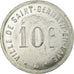 Coin, France, Ville de St. Germain-en-Laye, Saint-Germain-en-Laye, 10 Centimes