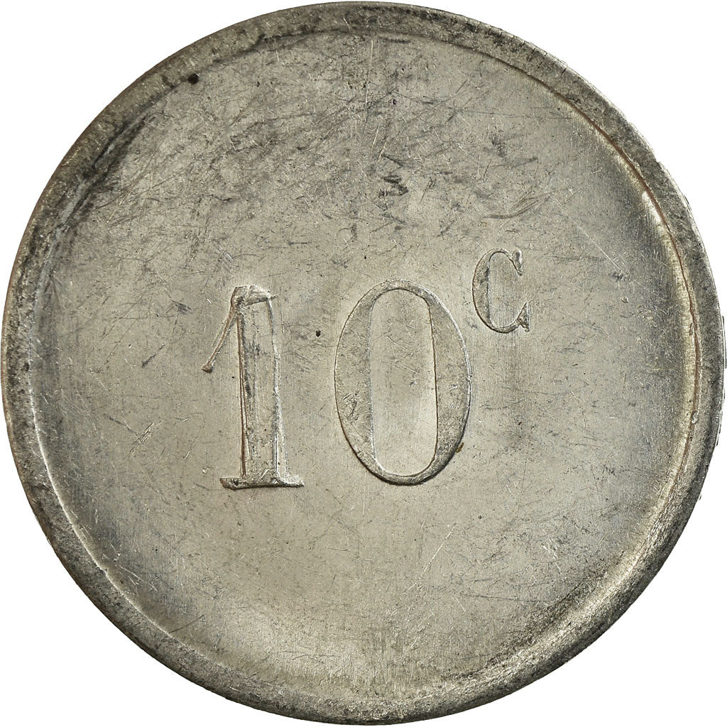 Coin, France, Ville de St. Germain-en-Laye, Saint-Germain-en-Laye, 10 Centimes