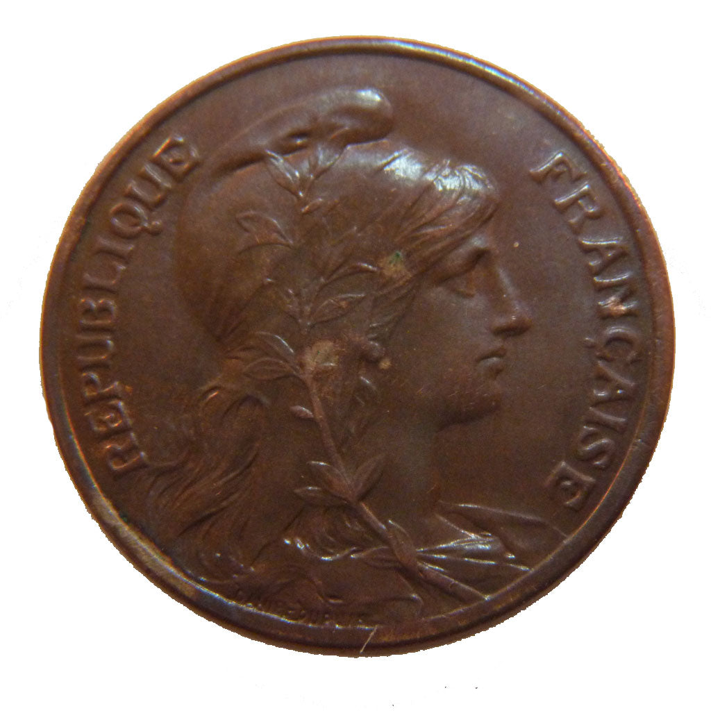 FRANCE, Dupuis, 10 Centimes, 1911, Paris, KM #843, AU(50-53), Bronze, 30,...