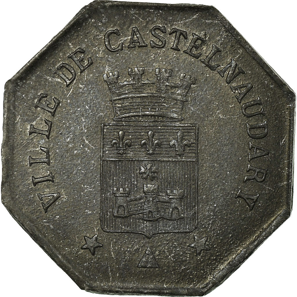 Munten, Frankrijk, Union des Commerçants, Castelnaudary, 25 Centimes, 1917
