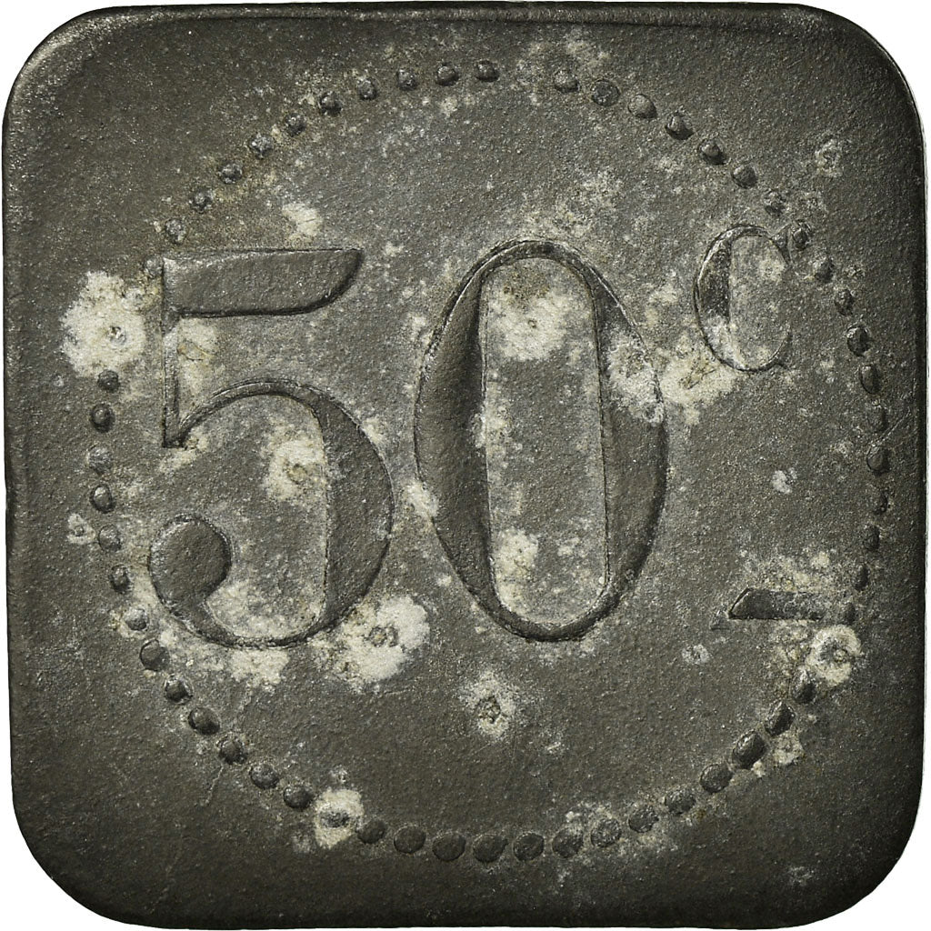Coin, France, Restaurant Coopératif D.P.A, Castres, 50 Centimes, EF(40-45)