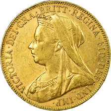 Coin, Australia, Victoria, Sovereign, 1901, Perth, AU(50-53), Gold, KM:13