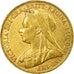 Coin, Australia, Victoria, Sovereign, 1901, Perth, AU(50-53), Gold, KM:13