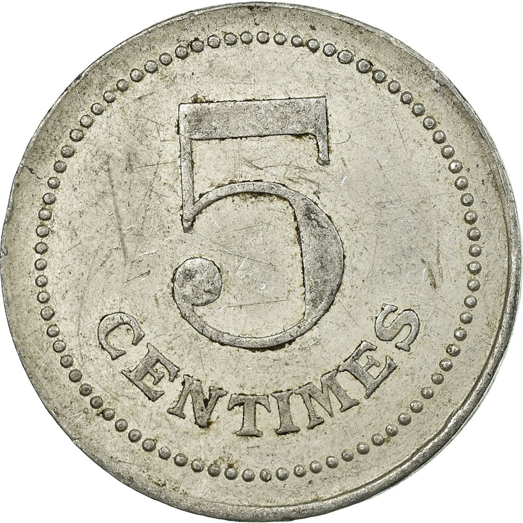 Moneta, Francja, Tuilerie Mécanique, Damiatte, 5 Centimes, Undated, EF(40-45)