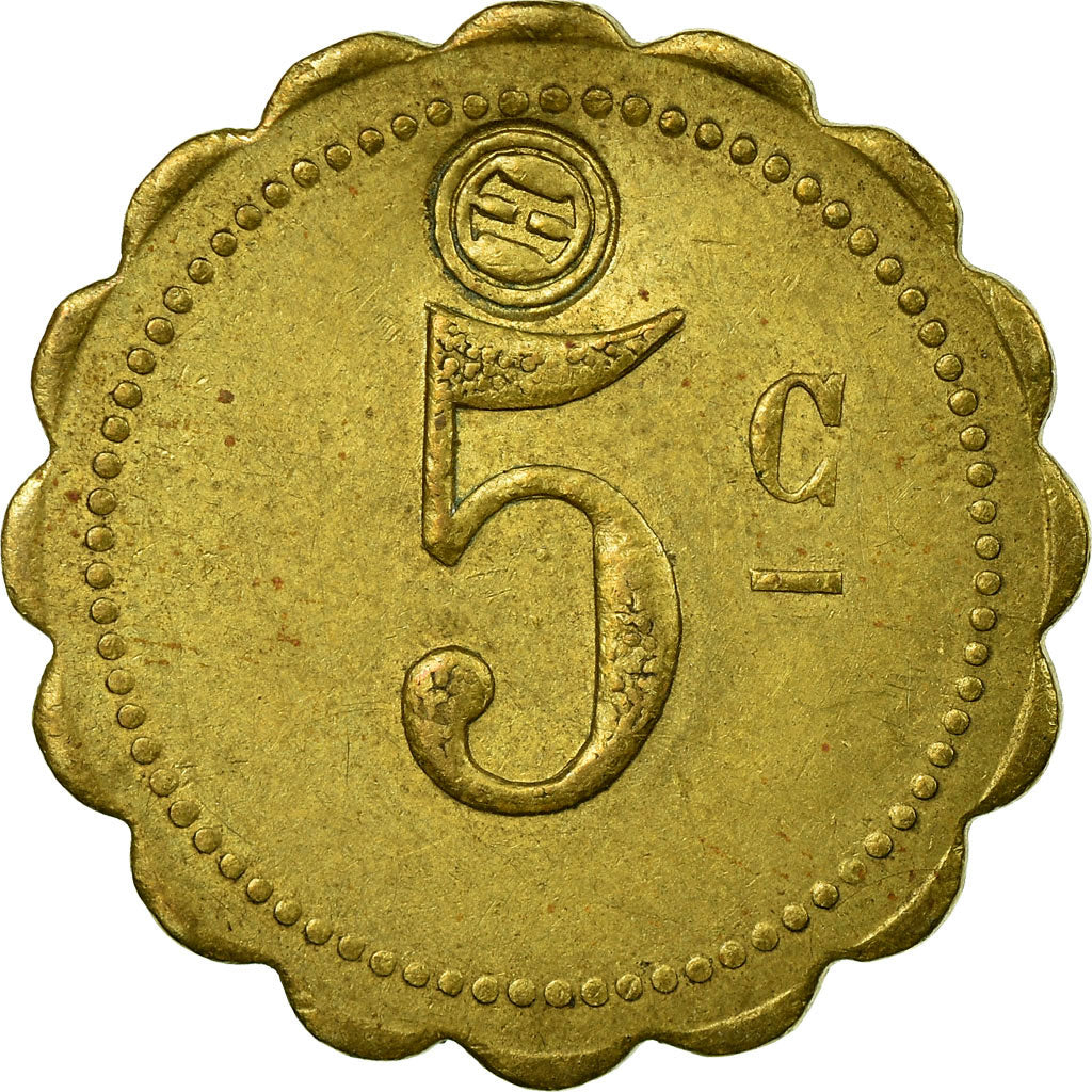Munten, Frankrijk, Cie Générale Française de Tramways, Le Havre, 5 Centimes