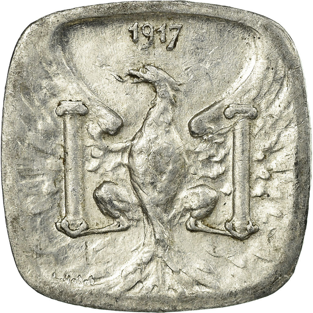 Coin, France, Ville de Besançon, Besançon, 5 Centimes, 1917, EF(40-45)