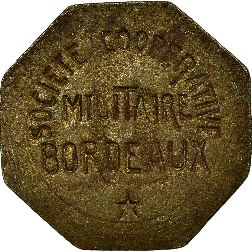 Coin, France, Société Coopérative Militaire, Bordeaux, 10 Centimes