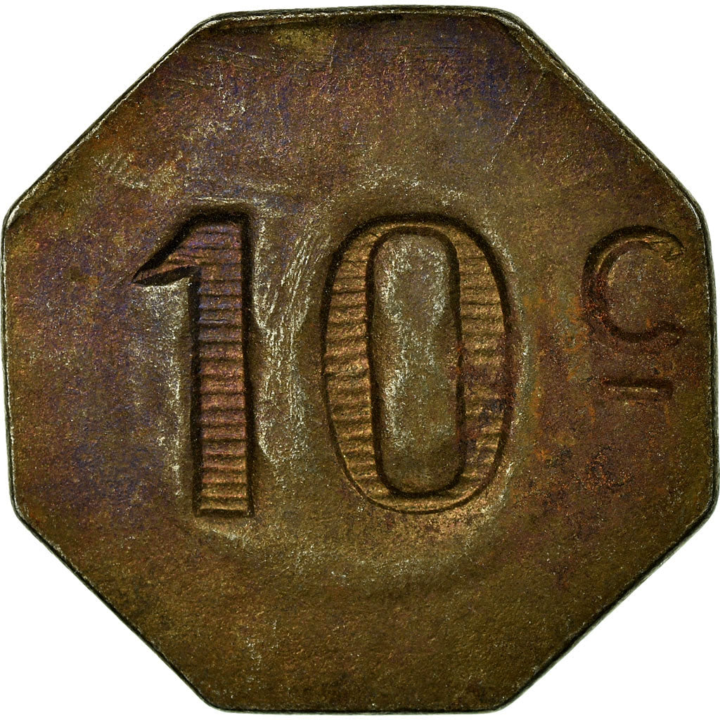 Coin, France, Société Coopérative Militaire, Bordeaux, 10 Centimes