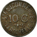 Moneda, Francia, Société du Commerce, La Rochelle, 10 Centimes, 1917, MBC