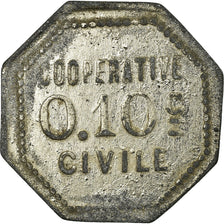 Coin, France, Coopérative Civile La Solidarité, Roanne, 10 Centimes
