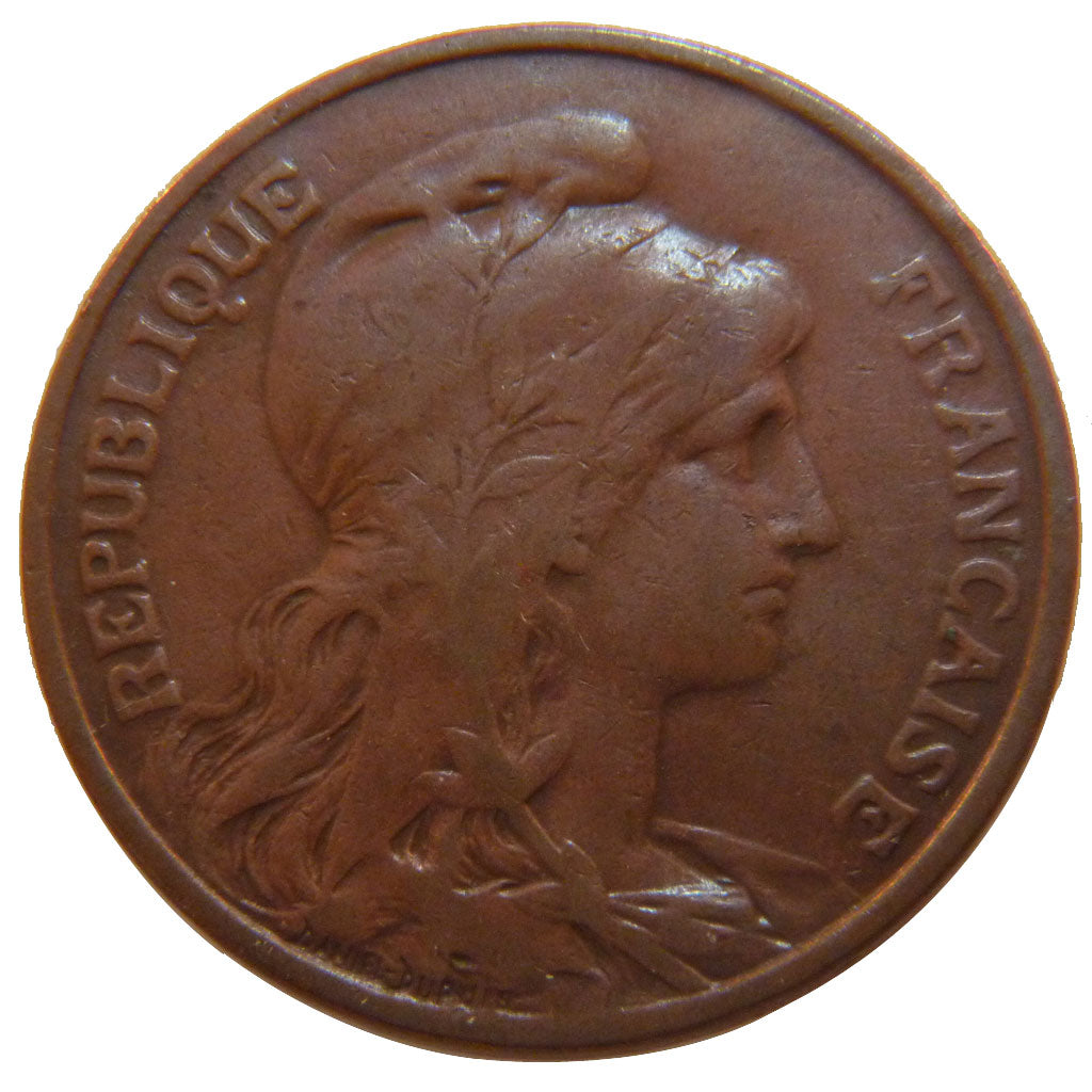 FRANCE, Dupuis, 10 Centimes, 1915, EF(40-45), Bronze, 30, Gadoury #277, 10.00