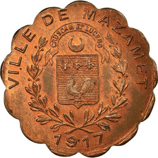 Moneta, Francia, ALQUIER Frères, Mazamet, 5 Centimes, 1917, SPL, Rame
