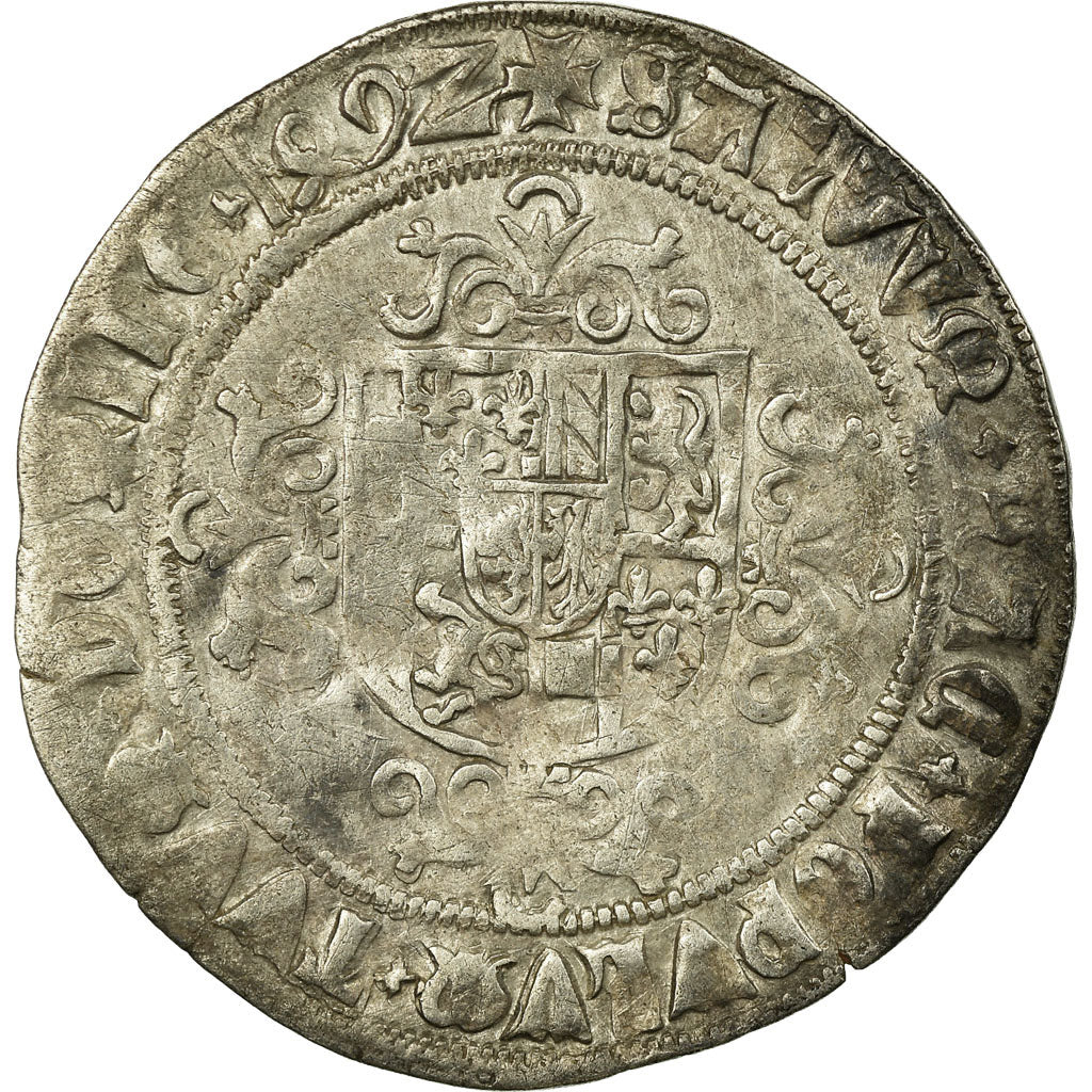 Coin, France, BRABANT, Philippe le Beau, Double Briquet, 1492, Anvers