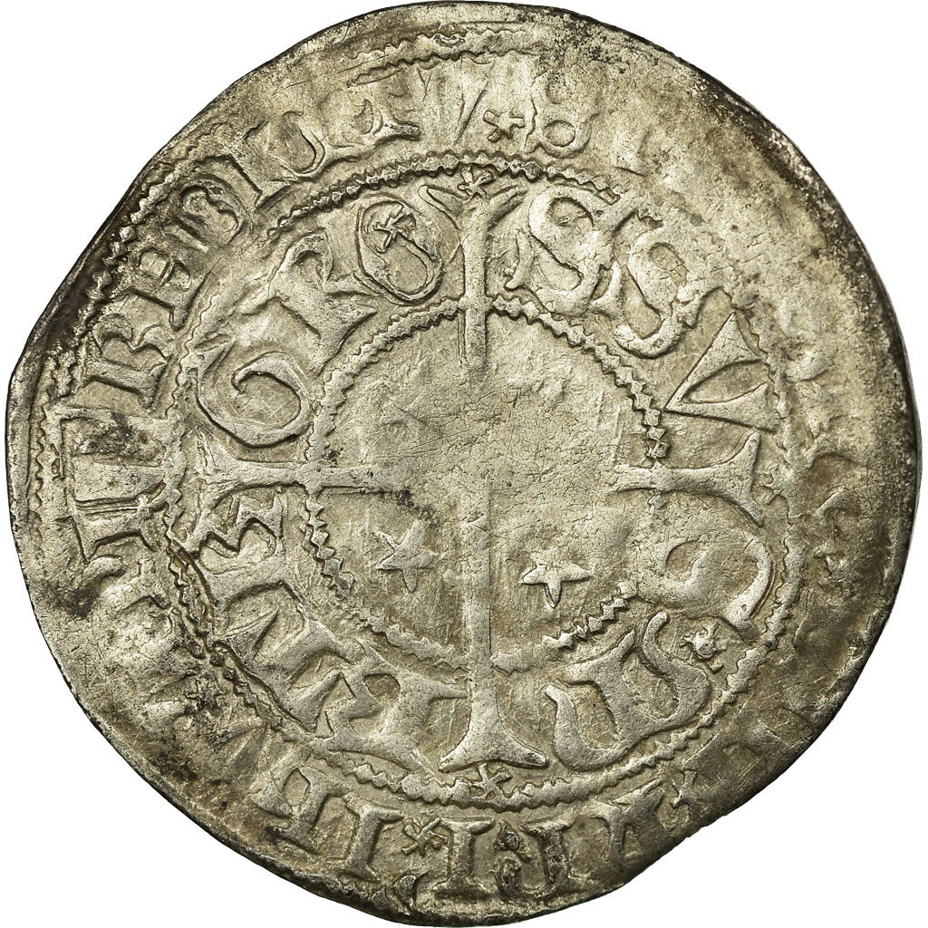 Münze, Frankreich, LORRAINE, Gros, 1406-1415, Metz, S, Silber, Boudeau:1659