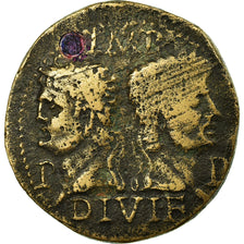 Coin, Augustus, Dupondius, 10-14 AD, Nîmes, VF(30-35), Bronze, RIC:160