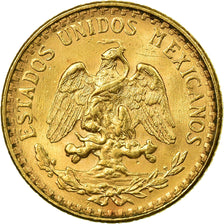 Coin, Mexico, 2 Pesos, 1945, Mexico City, MS(63), Gold, KM:461