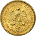 Coin, Mexico, 2 Pesos, 1945, Mexico City, MS(63), Gold, KM:461